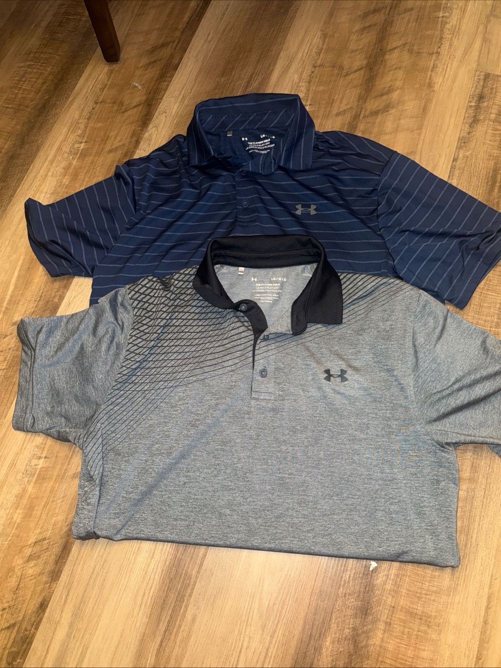 Under Armour Men’s playoff Polo Pack - Navy & Gray Short Sleeve Polos
